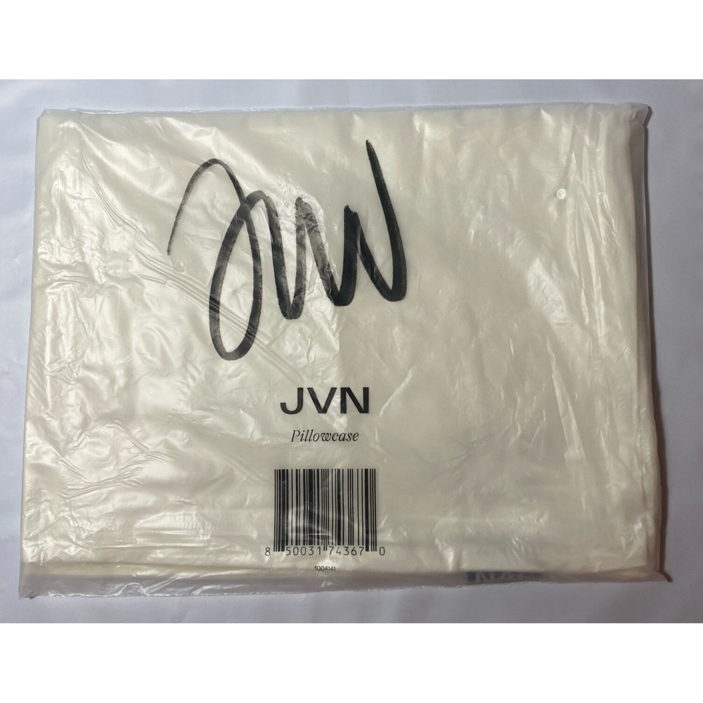 JVN Pillow Case Cover Satin Hair Care Beauty Sealed Gift Standard Ivory NEW
